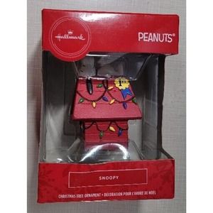 Snoopy On Doghouse + Snoopy In Coat Christmas Tree Ornament - Peanuts - Hallmark